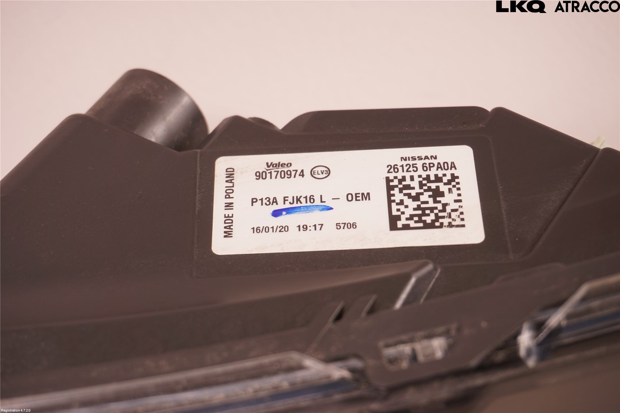 Nissan JUKE 20- Parklykt Foran Venstre
