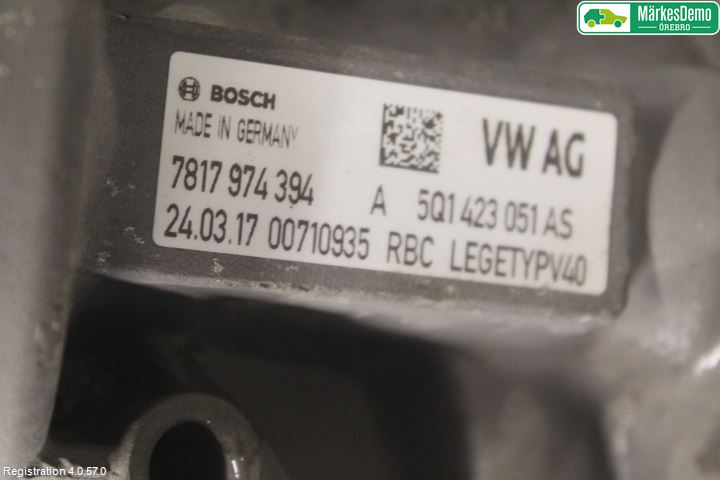 Volkswagen VW GOLF / E-GOLF VII 13-20 Styrväxel/Snäcka Elektrisk