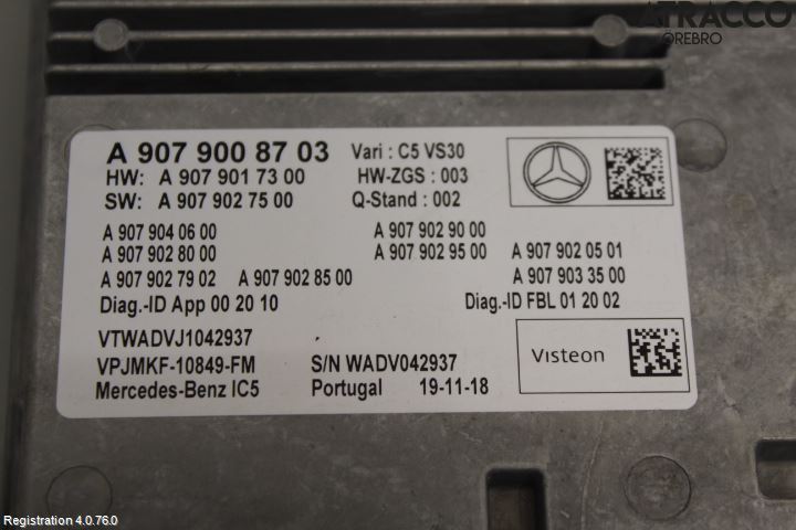 Mercedes-Benz MB SPRINTER (W907/W910) 19- Stereo Radio Med Cd