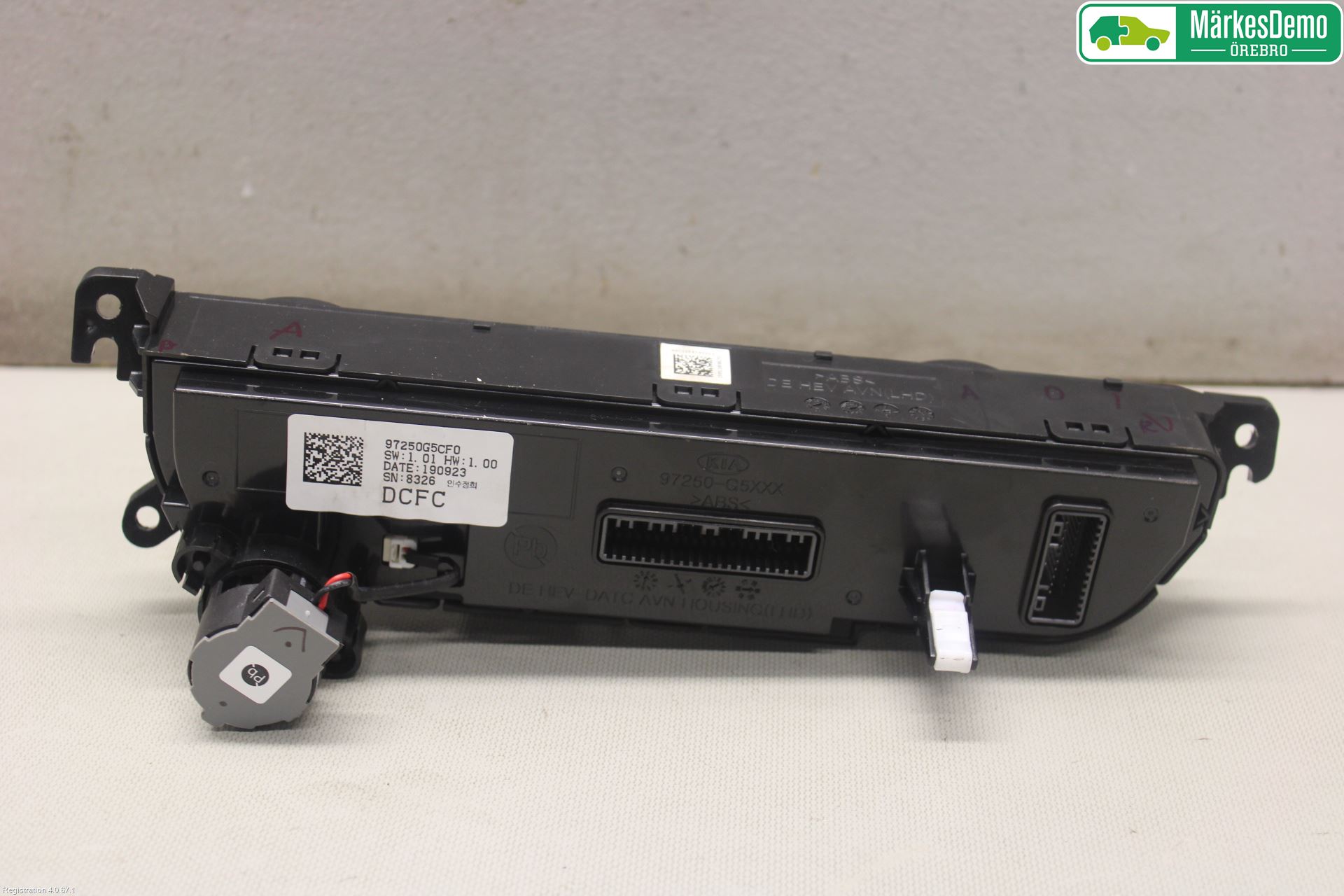 Kia NIRO (DE) 17-22 Varme Ac Betjening-Display