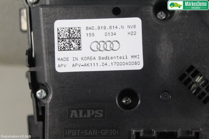 Audi A5 17- Stereo Radio Med Cd