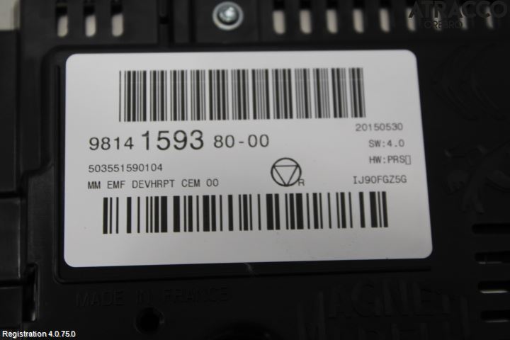 Citroen C3 10-17 Instr Skjerm Dvd-Gps-Ac-Tlf