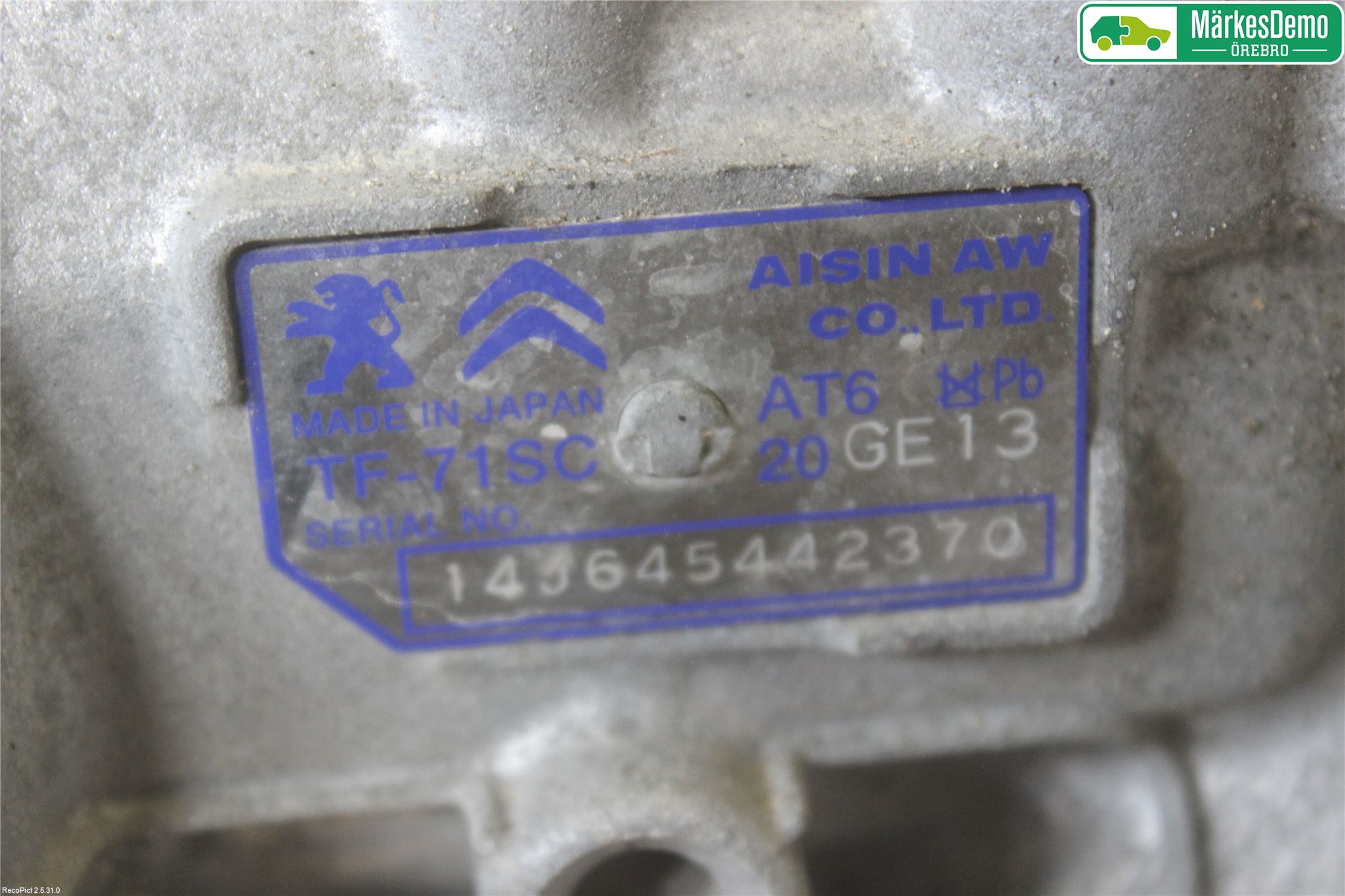Peugeot 308 14-21 Gearkasse Automat