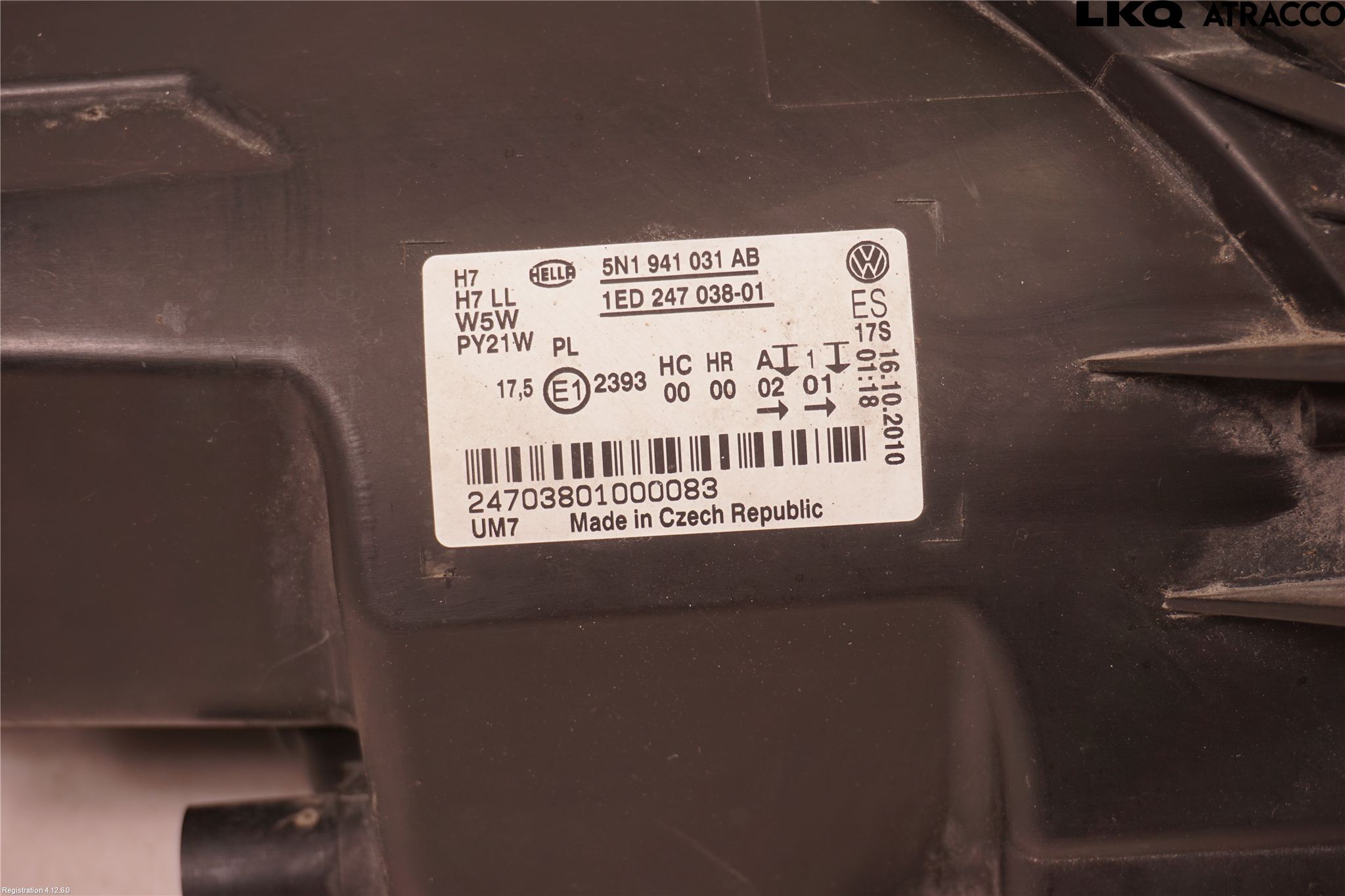 Volkswagen VW TIGUAN 07-16 Frontlykt Venstre