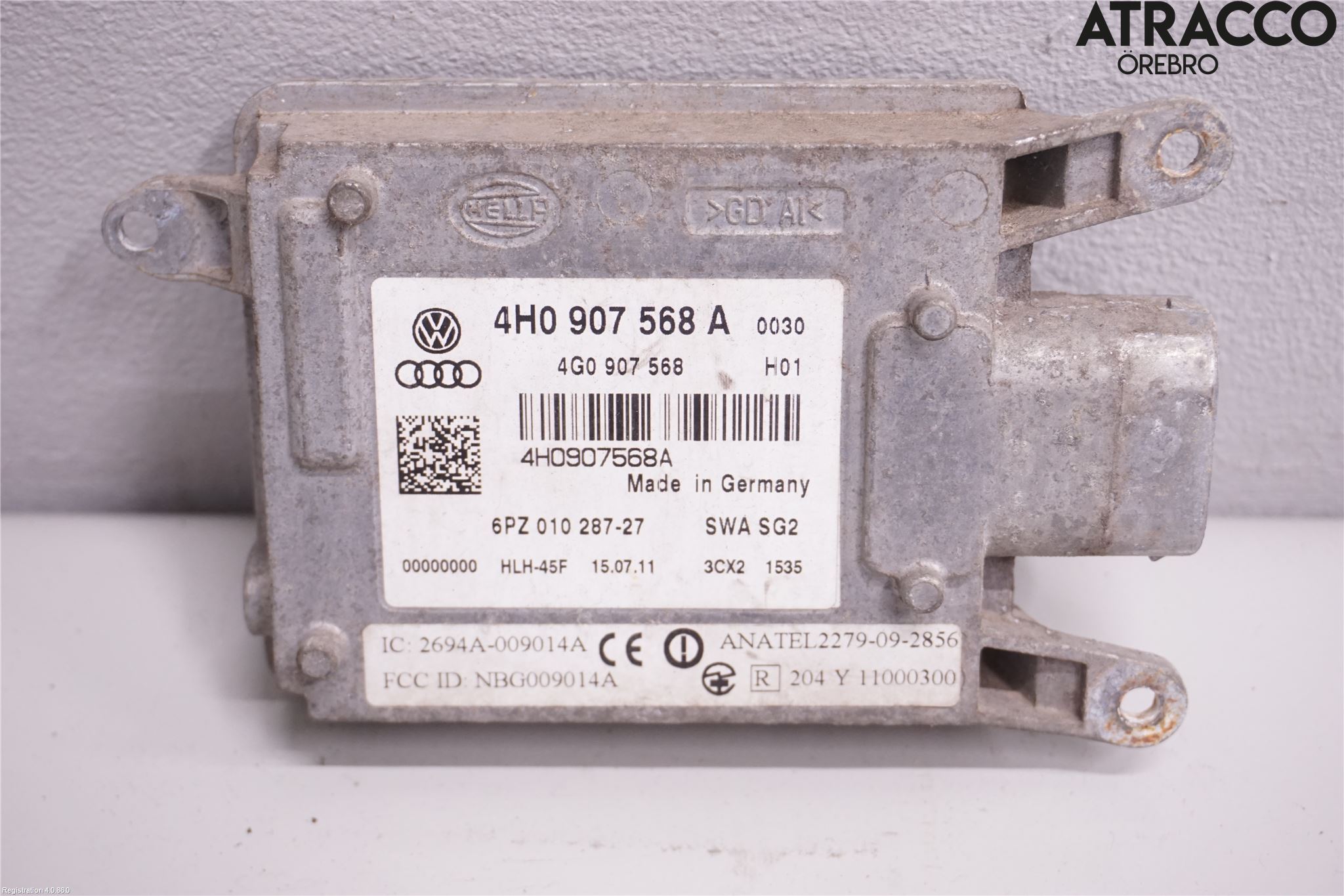 Audi A8/S8 4H 10-17 Sensor Kollisjonsbeskyttelse