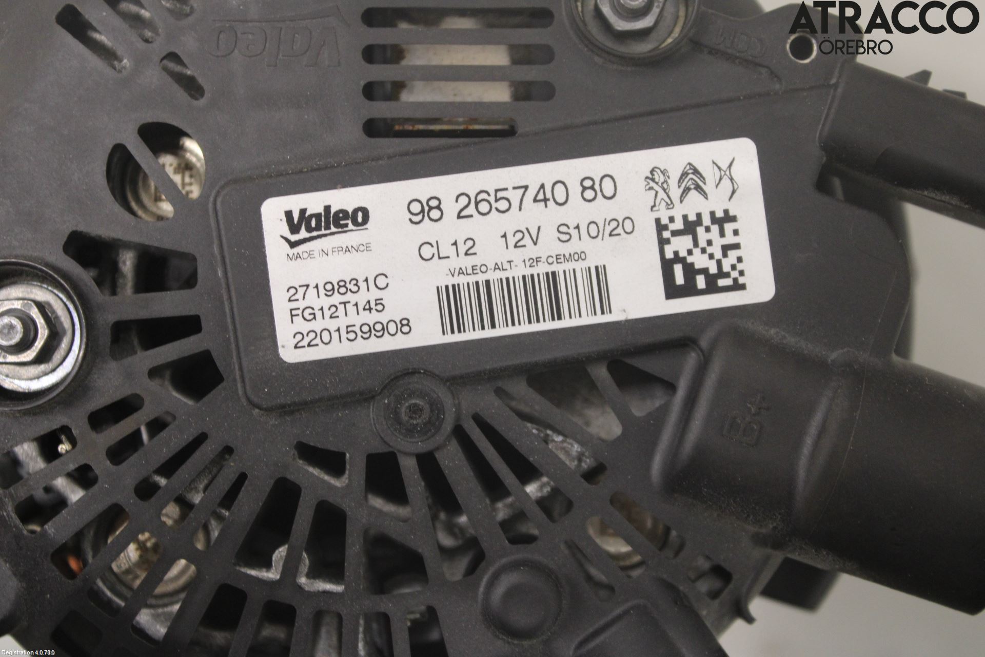 Citroen C4 SPACETOURER 19-22 Dynamo