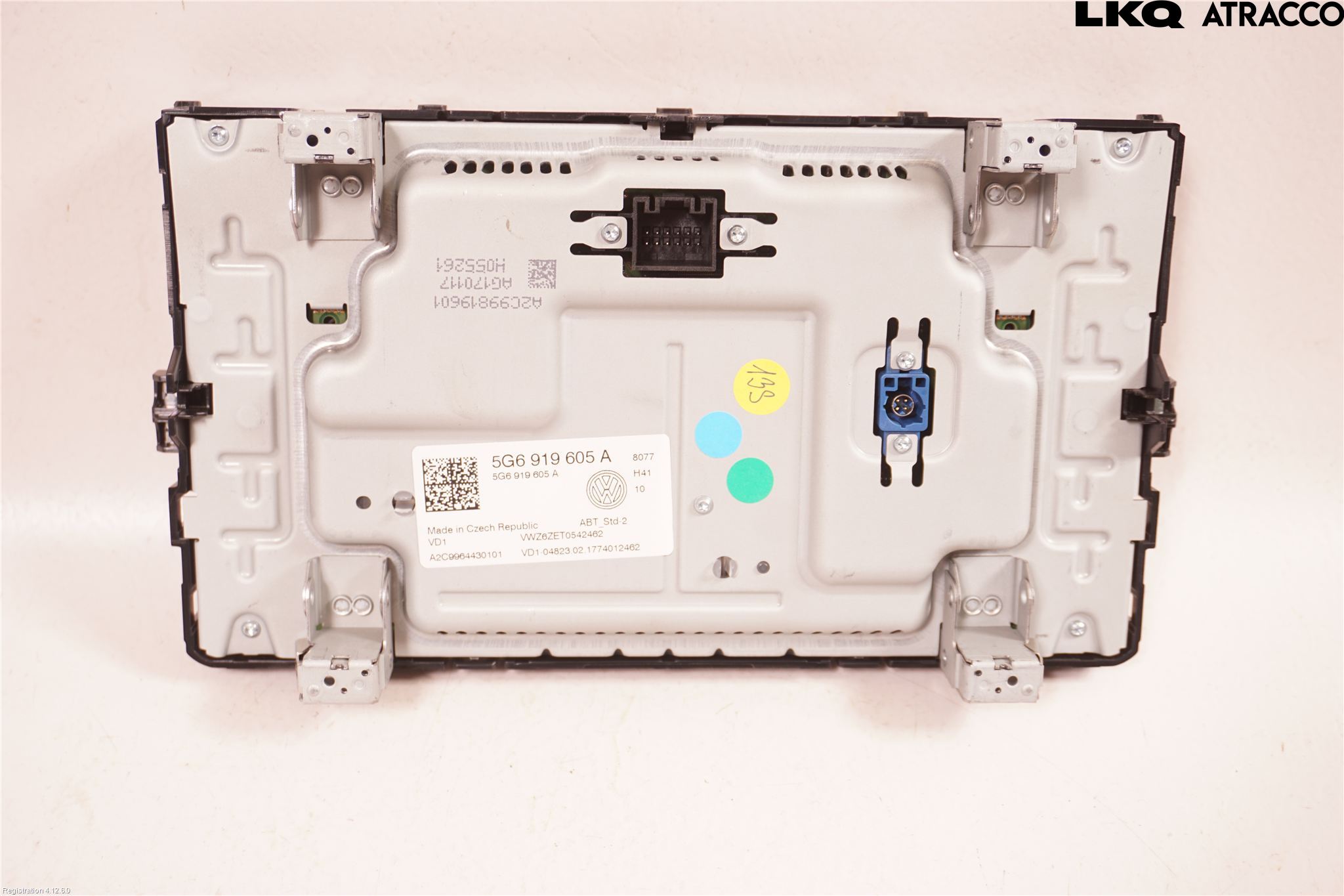 Volkswagen VW GOLF / E-GOLF VII 13-20 Multifunktionsdisplay