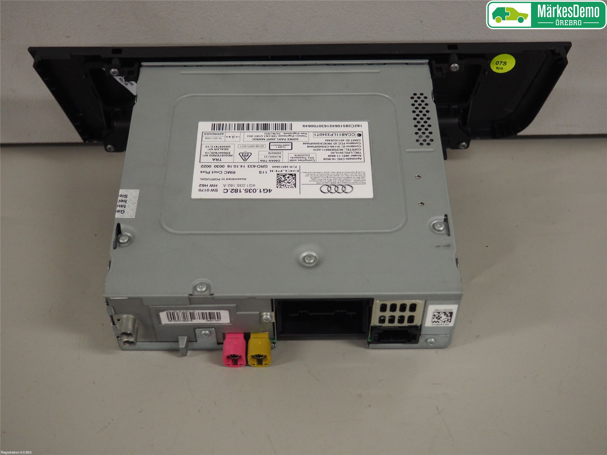 Audi A6/S6 4G 11-18 Stereo Radio Med Cd