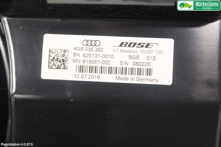 Audi A7/S7 4G 11-17 Innr Høyttaler