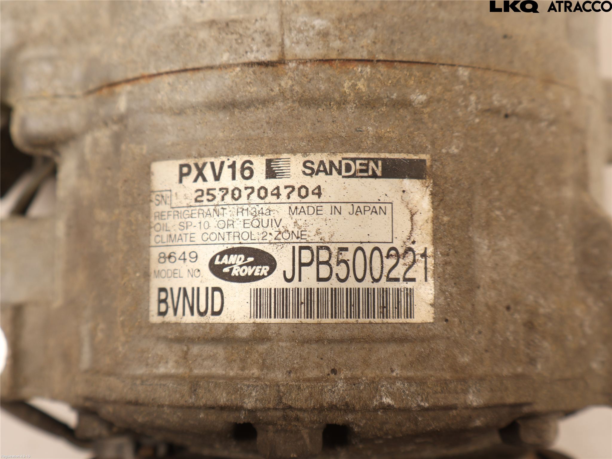 Landrover LAND ROVER RANGE ROVER L322 02-12 Varme Ac Kompressor