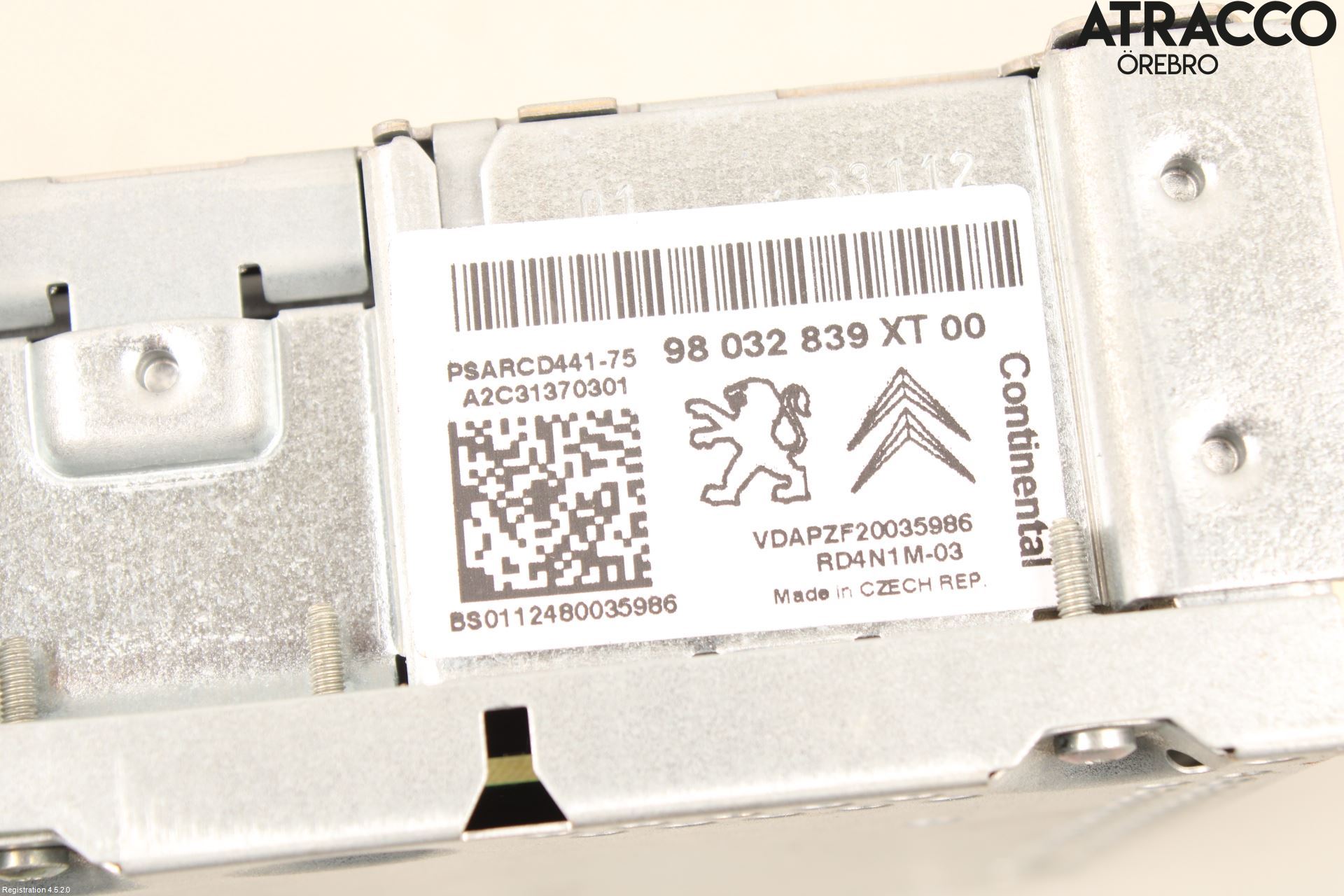 Peugeot PARTNER 08-15 Stereo Radio