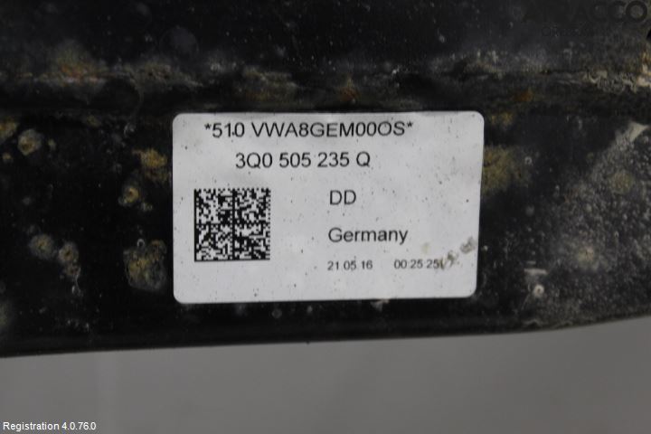 Volkswagen VW PASSAT 15-19 Bakaksel Feste Travers-Ramme