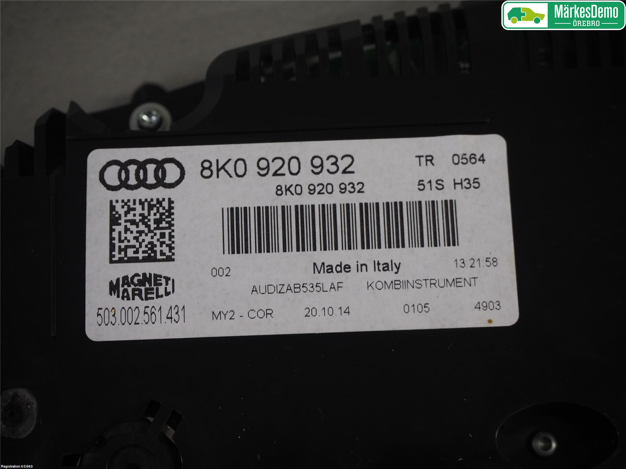 Audi A4 12-15 Instr Kombinert