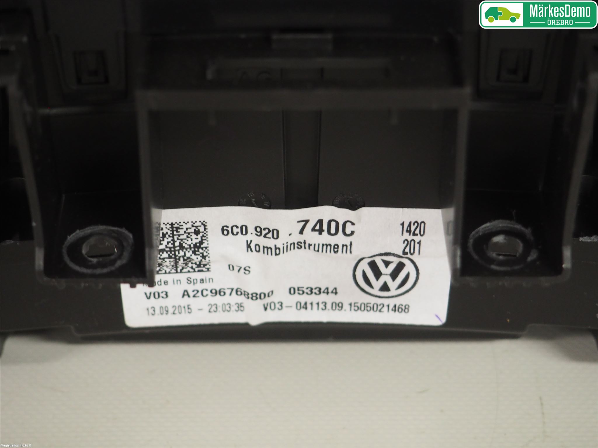 Volkswagen VW POLO 10-17 Instr Kombinert