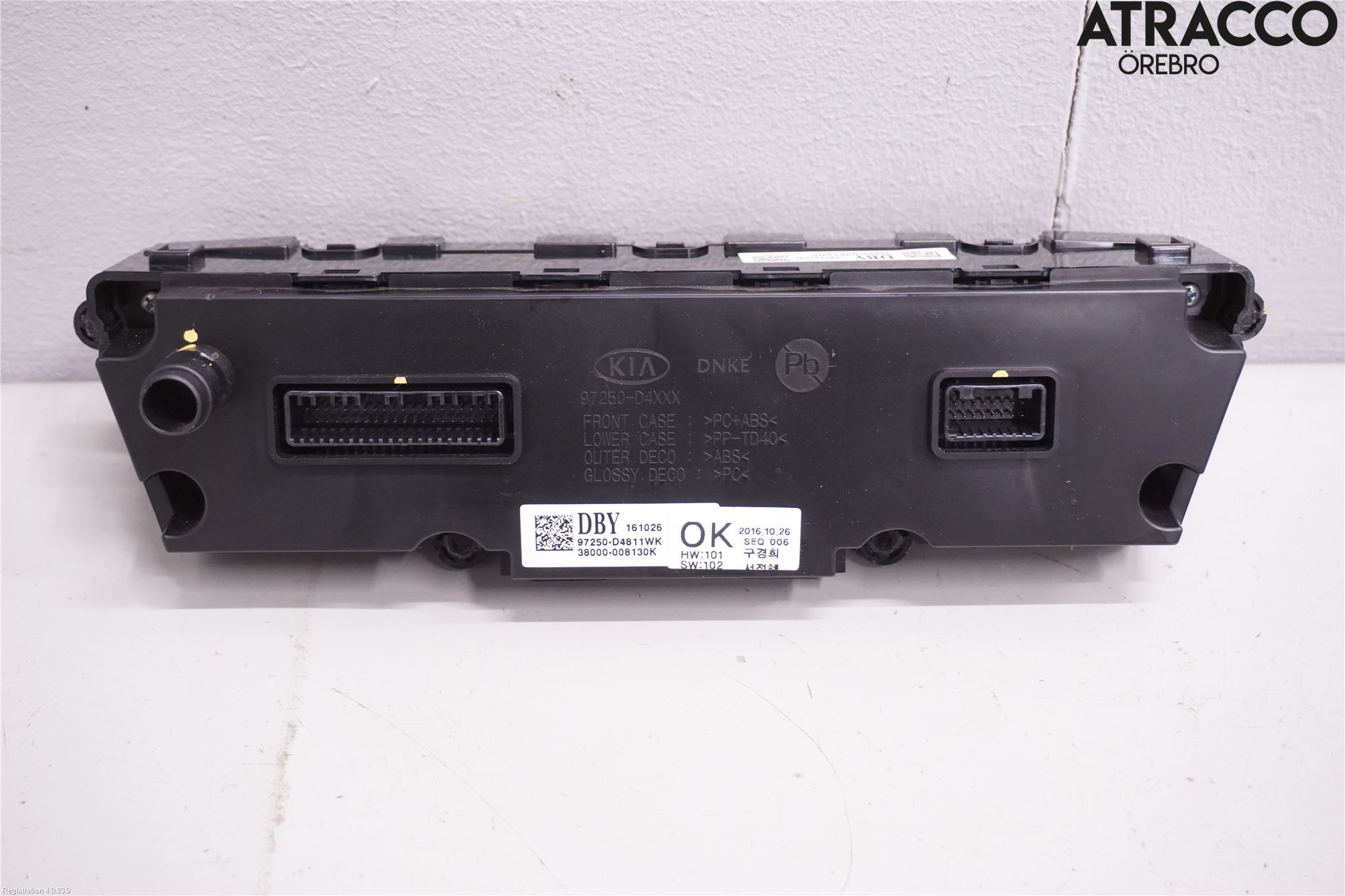 Kia OPTIMA 16-20 Varme Ac Betjening-Display