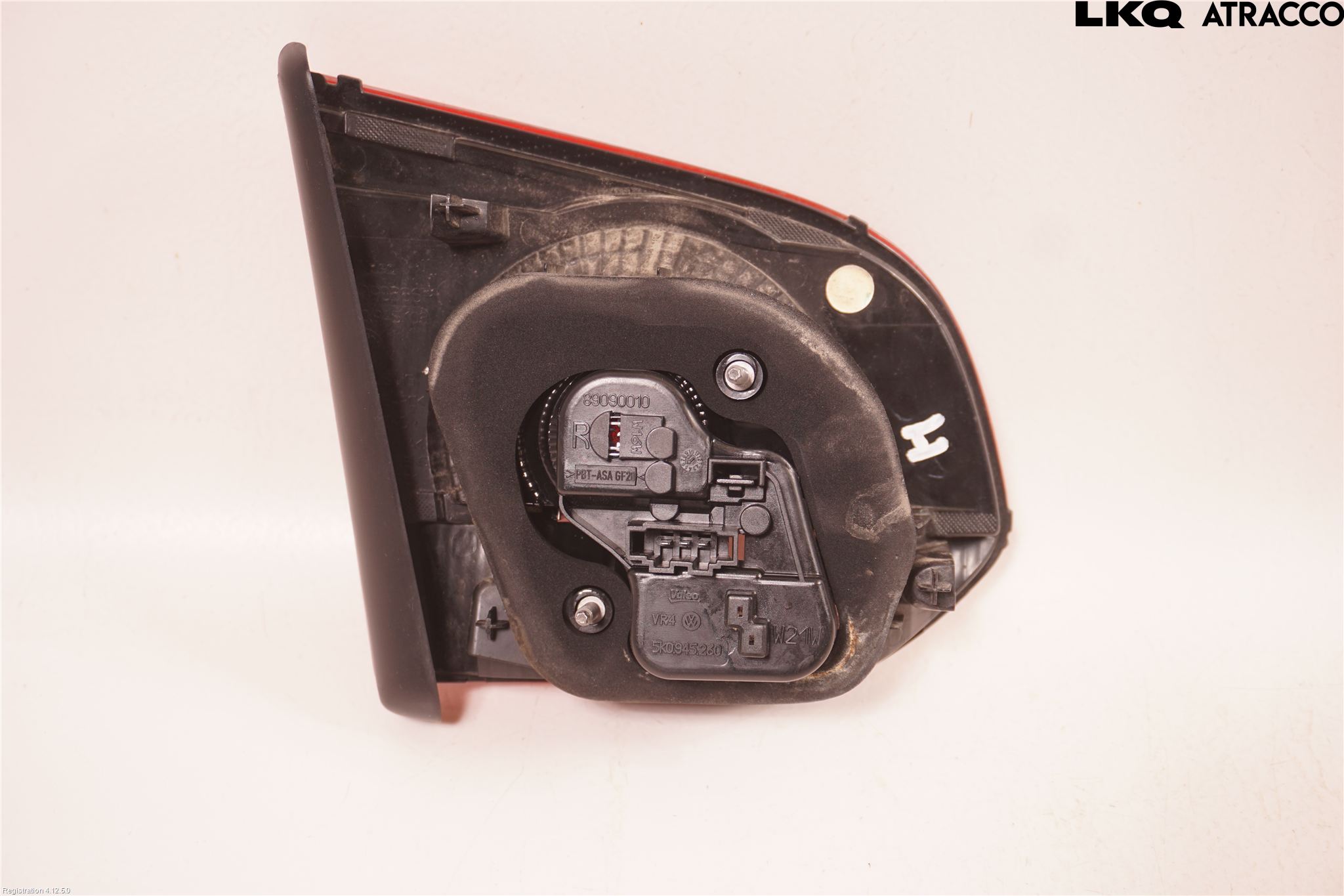 Volkswagen VW GOLF VI 09-13 Baklykt Høyre  På Luke(Indre)