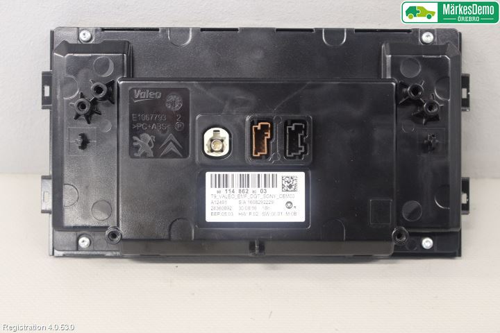 Peugeot 308 14-21 Instr Skjerm Dvd-Gps-Ac-Tlf