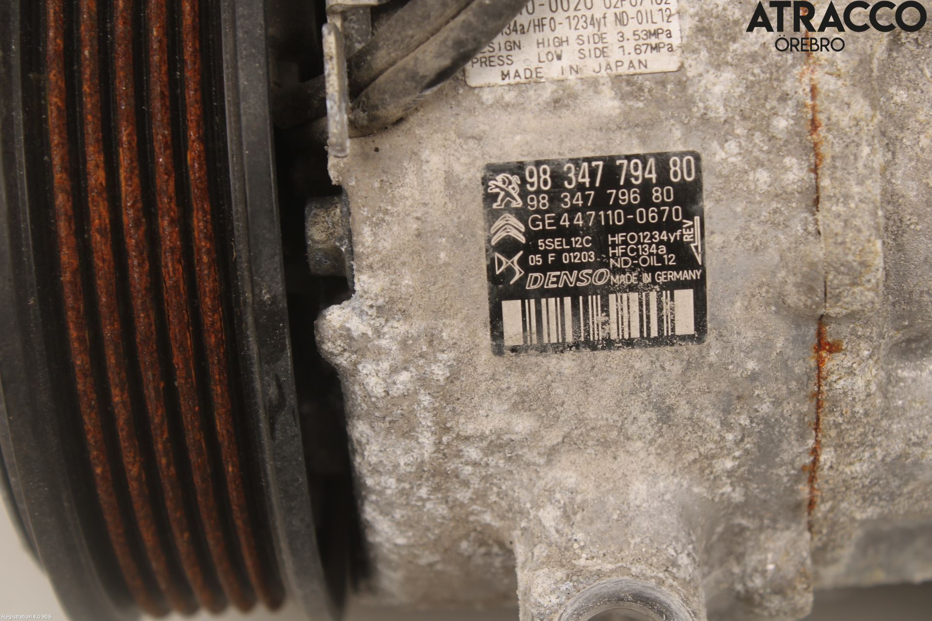 Peugeot 5008 17-24 Varme Ac Kompressor