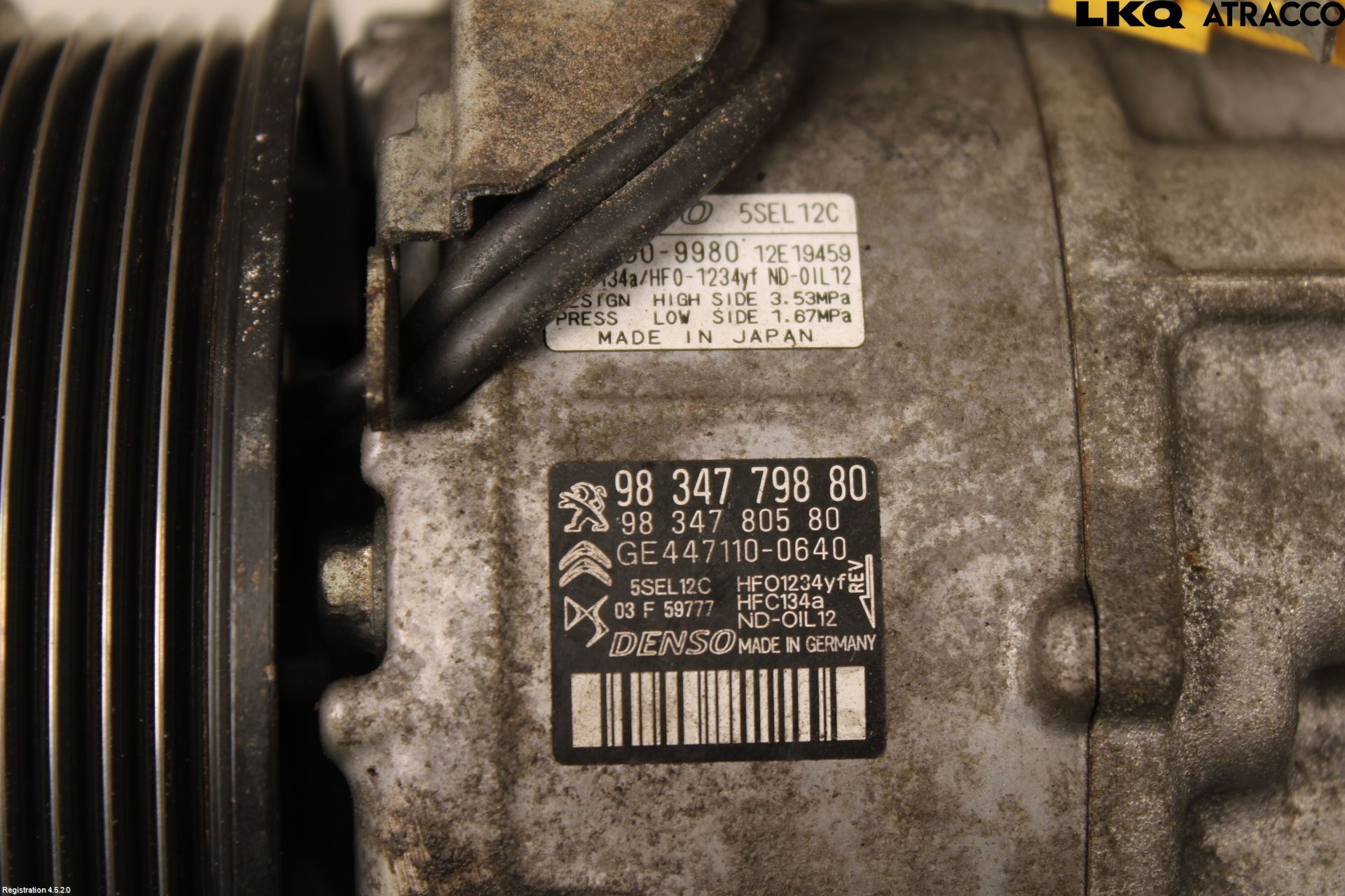 Peugeot 2008/E-2008 20- Varme Ac Kompressor