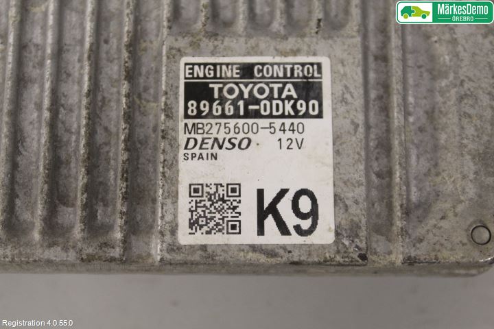 Toyota YARIS XP130 15-20 Styreenhet Innsprøytning