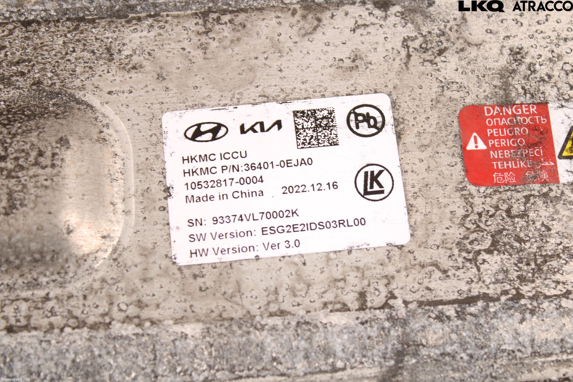 Kia NIRO (SG2) 23- Batterilader Hybrid