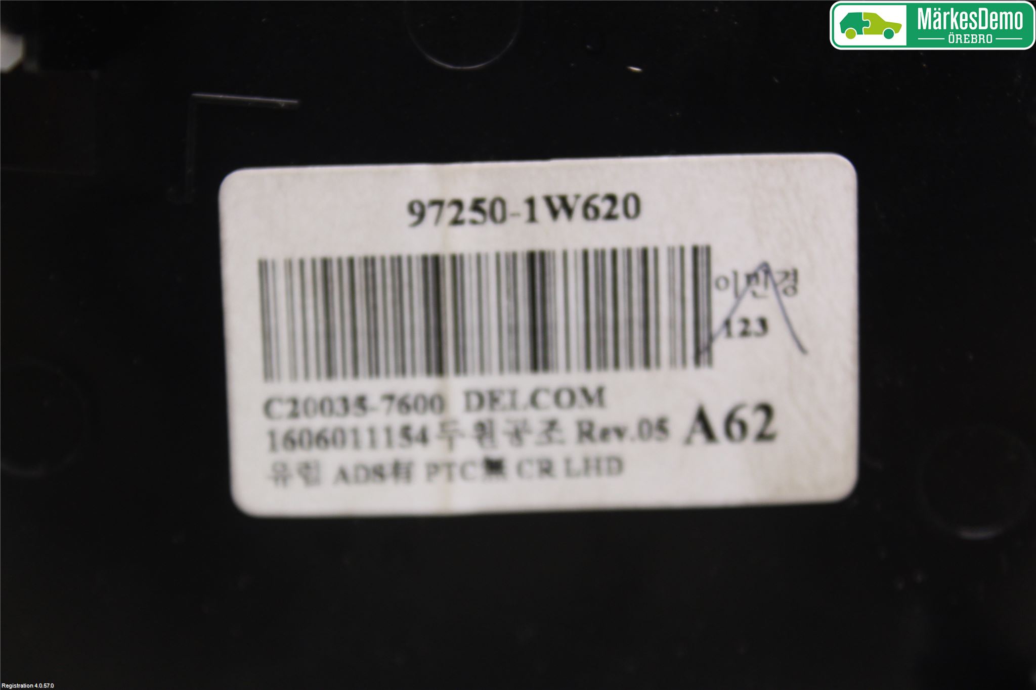 Kia RIO 12-16 Varme Ac Betjening-Display