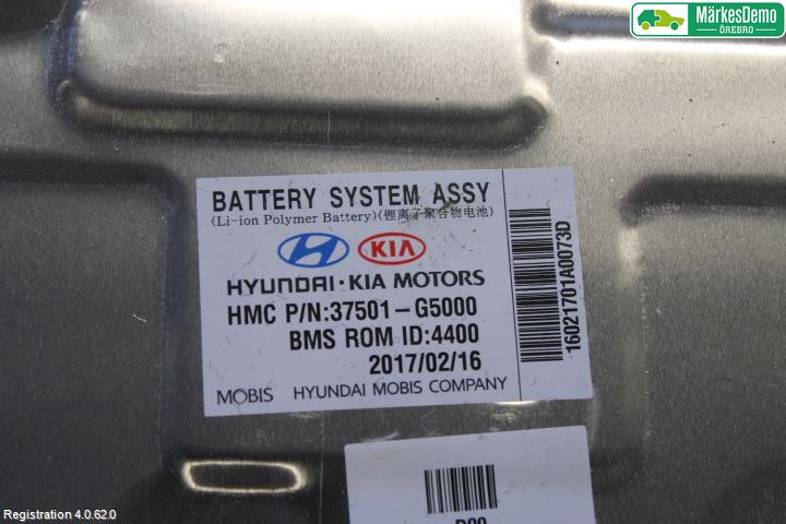 Kia NIRO (DE) 17-22 Hybrid Batteri