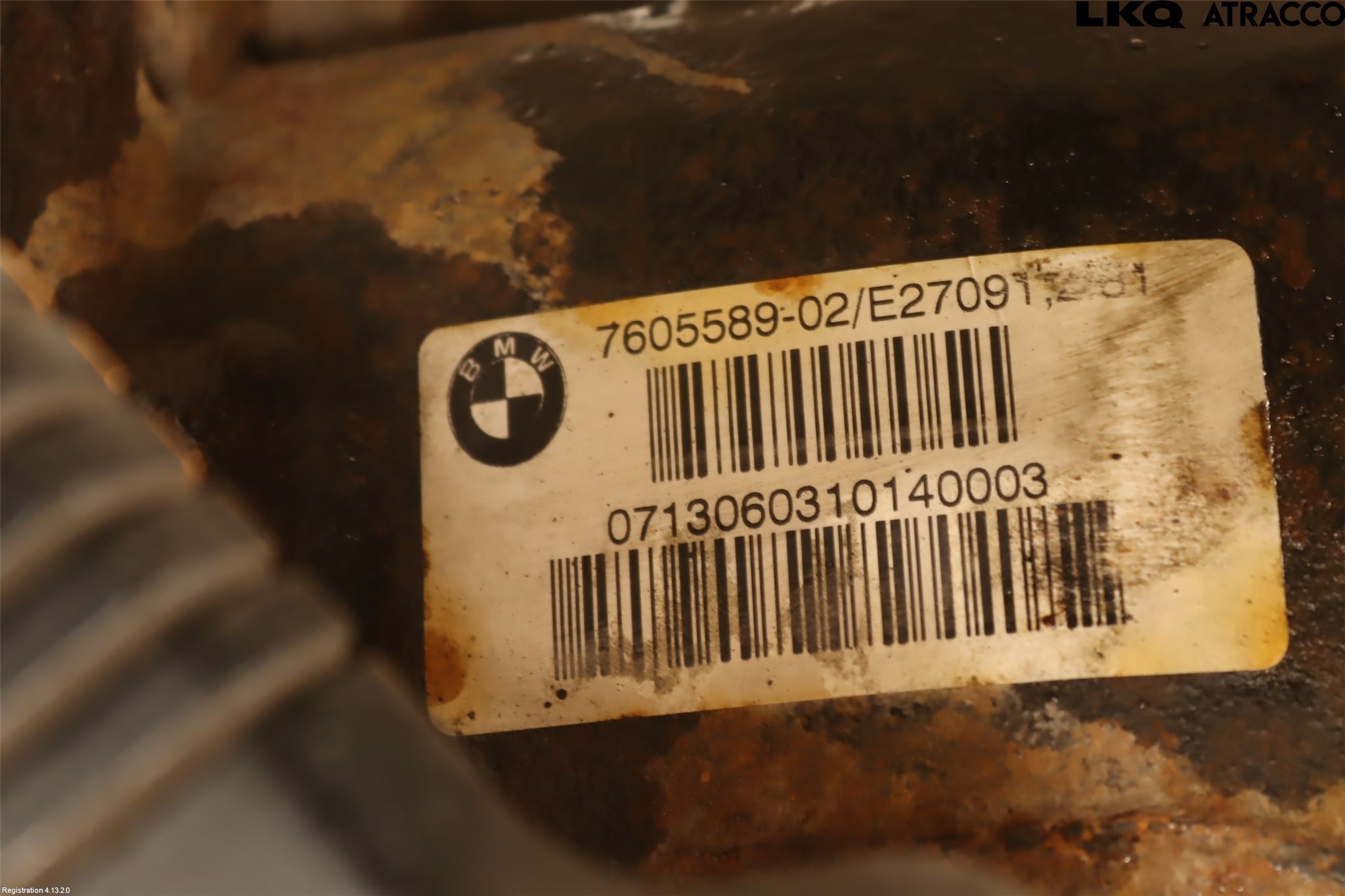 BMW 3 F30/F31/F80 12-19 Bakaksel Kardang Bak -Diff