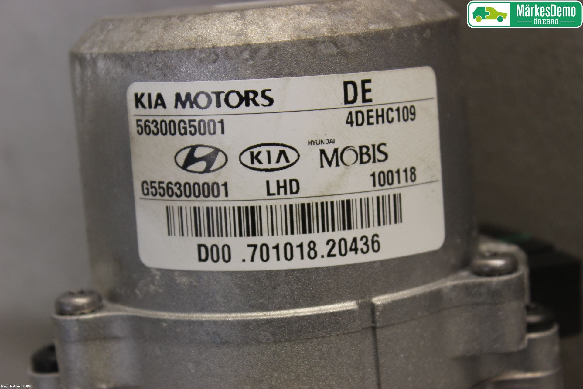 Kia NIRO (DE) 17-22 Rattakselaggregat Innebygd Servo