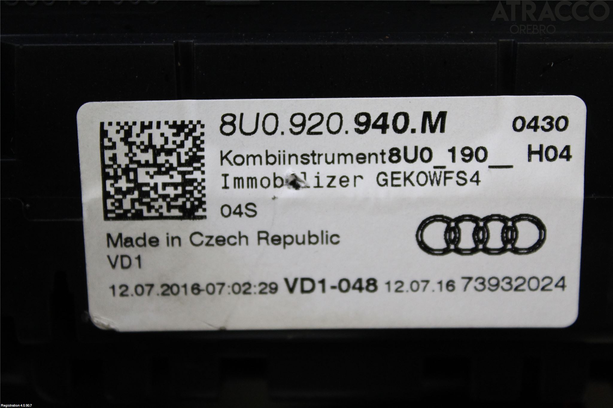 Audi Q3 8U 12-18 Instr Kombinert