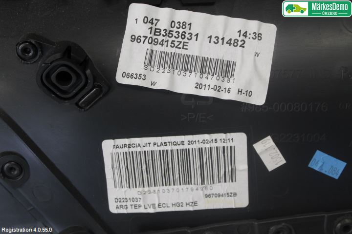 Peugeot 508 11-18 Innr Dørtrekk Venstre