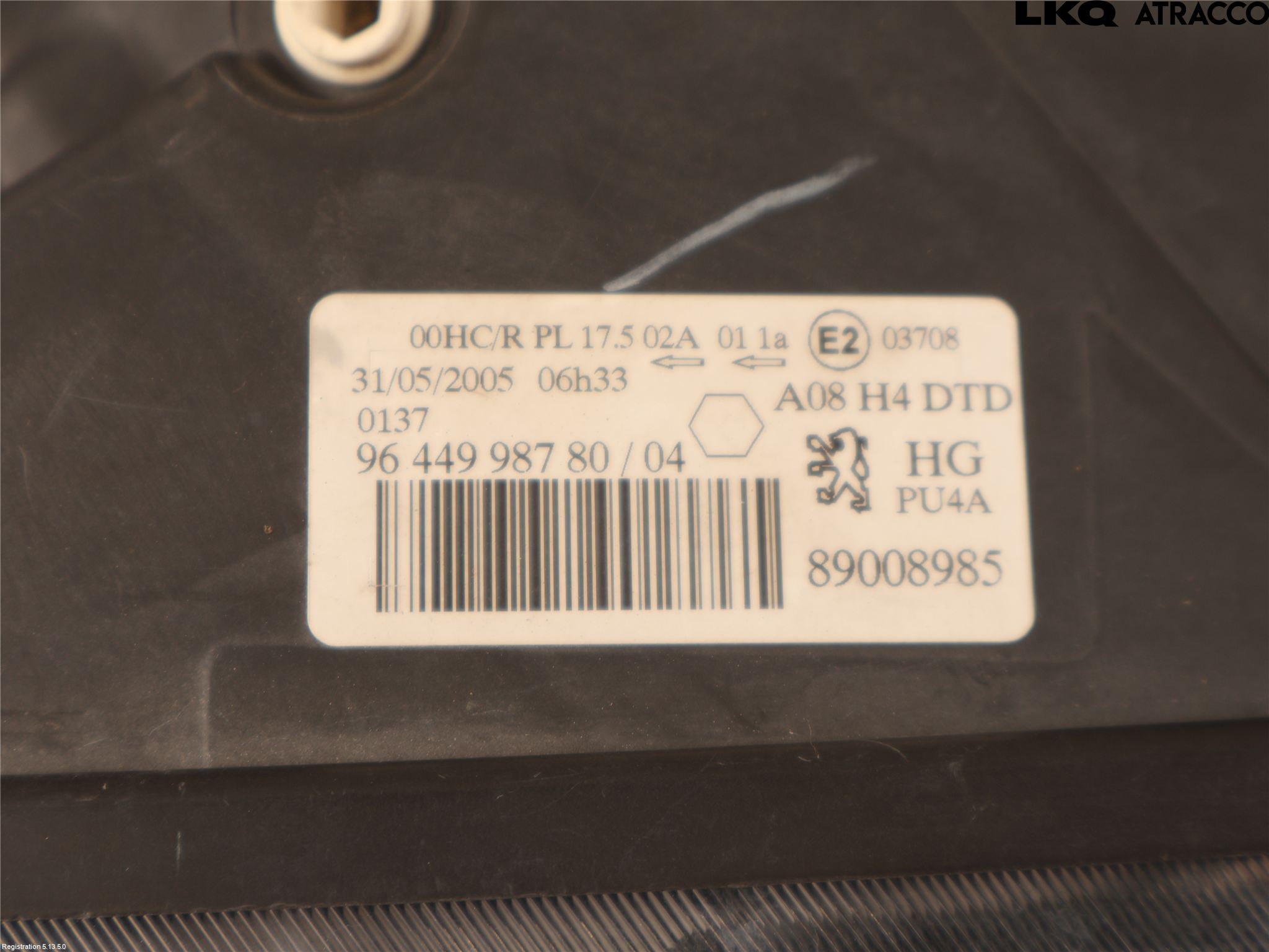 Peugeot 1007 Frontlykt Høyre