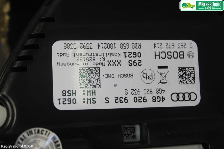Audi A6/S6 4G 11-18 Instr Kombinert