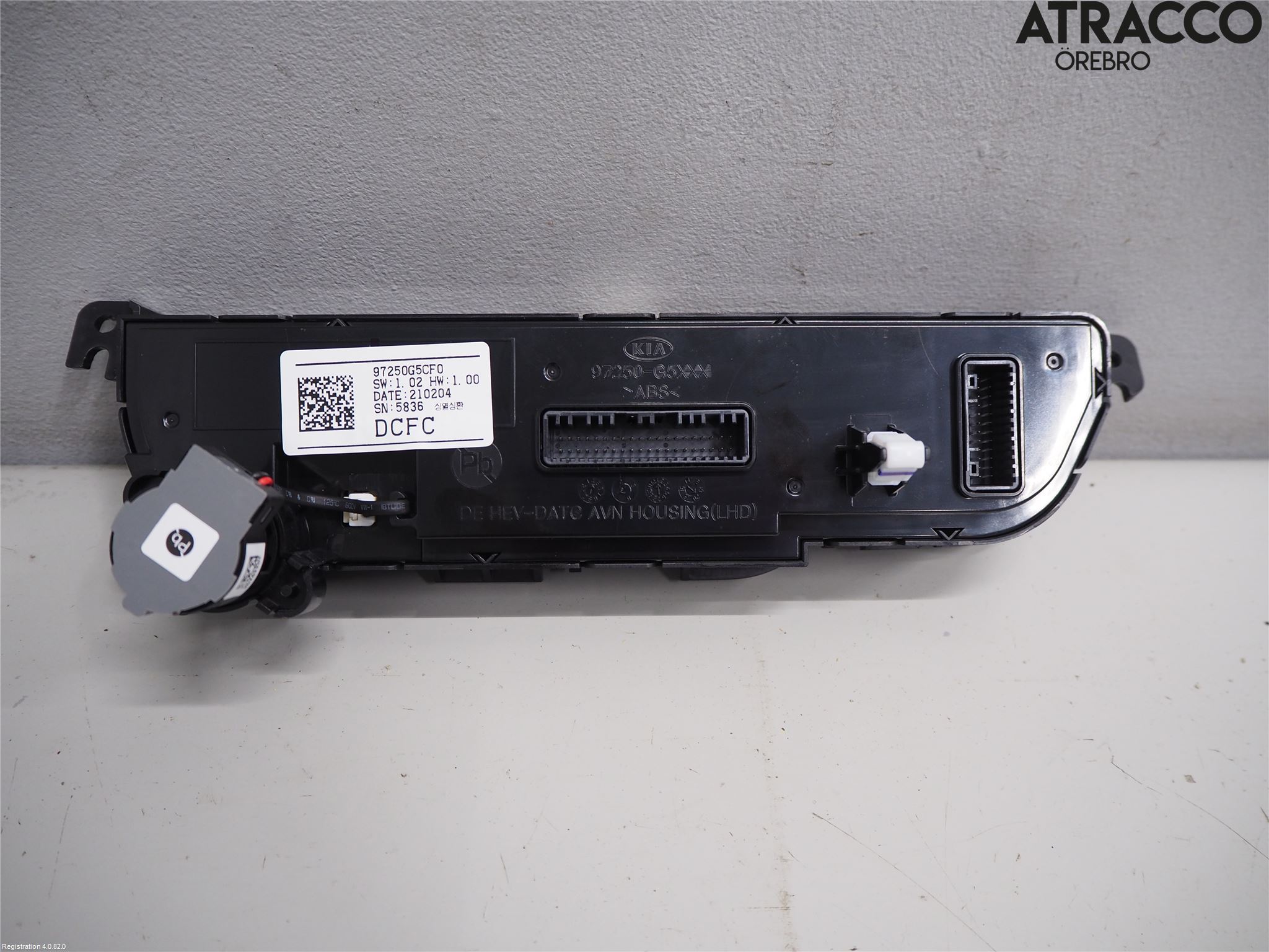 Kia NIRO (DE) 17-22 Varme Ac Betjening-Display