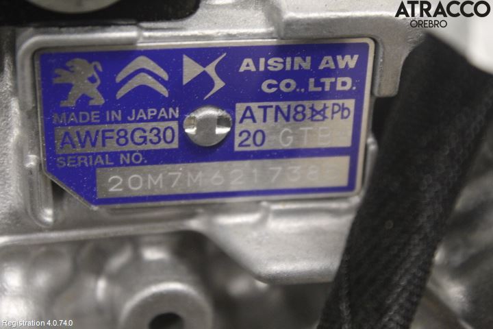 Peugeot 2008 13-20 Gearkasse Automat