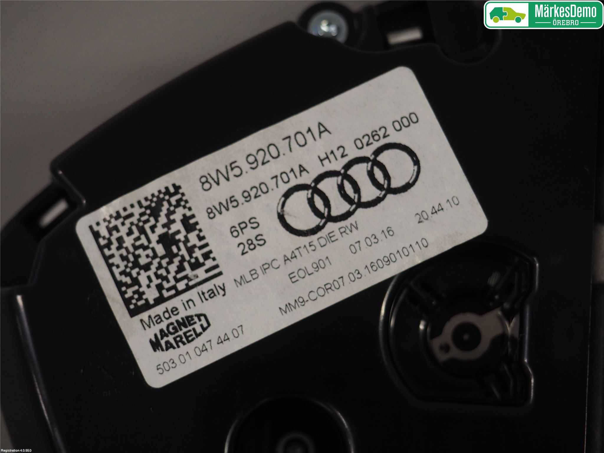 Audi A4/S4 B9 16-19 Instr Kombinert