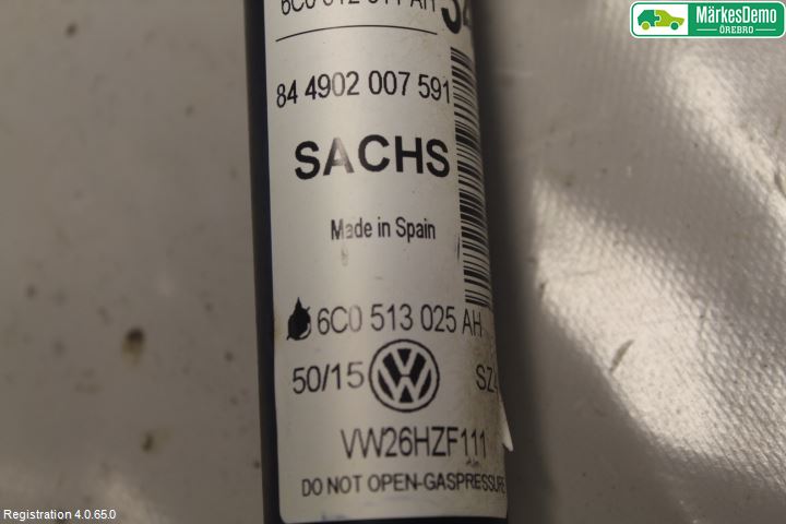 Volkswagen VW POLO 10-17 Støtdemper Bak
