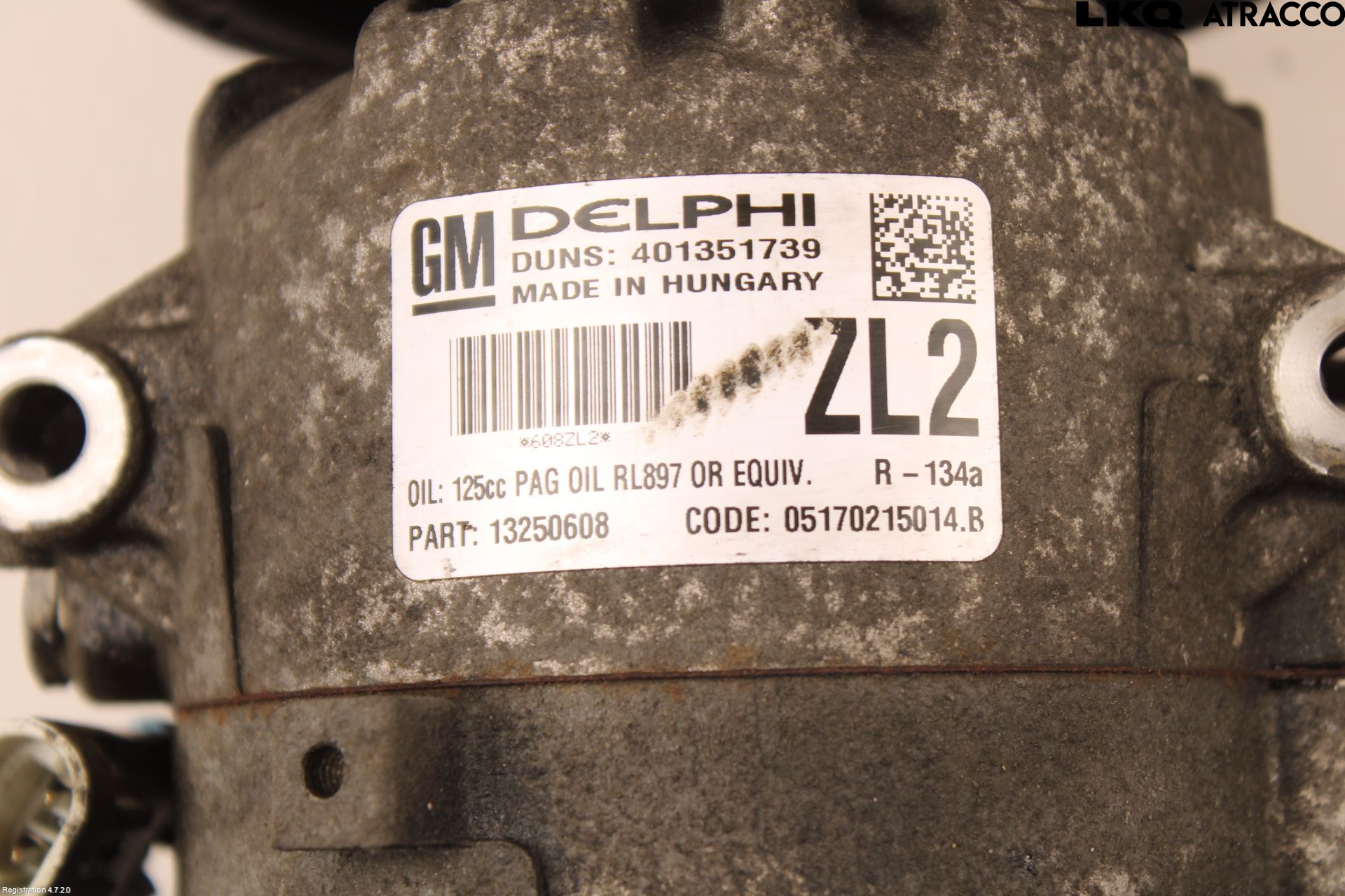 Opel ASTRA J 10-15 Varme Ac Kompressor
