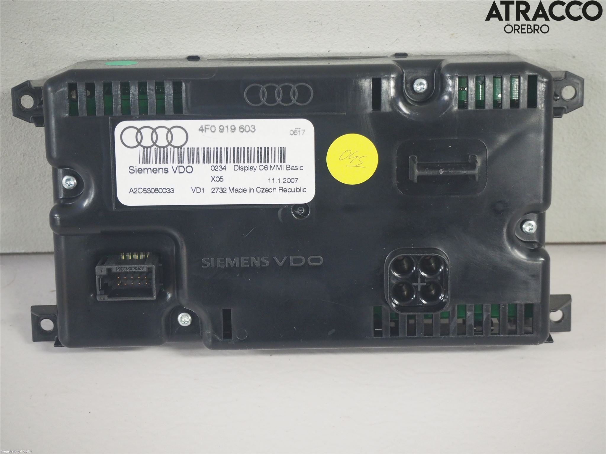 Audi A6/S6     05-11 Instr Skjerm Dvd-Gps-Ac-Tlf