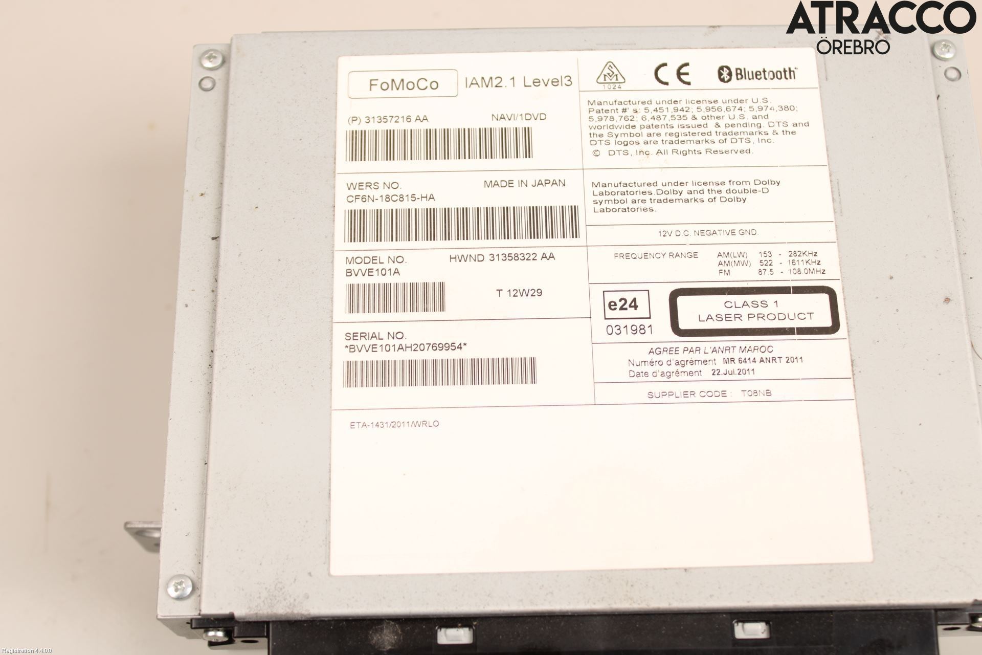 Volvo S60 11-13 Stereo Radio Med Cd