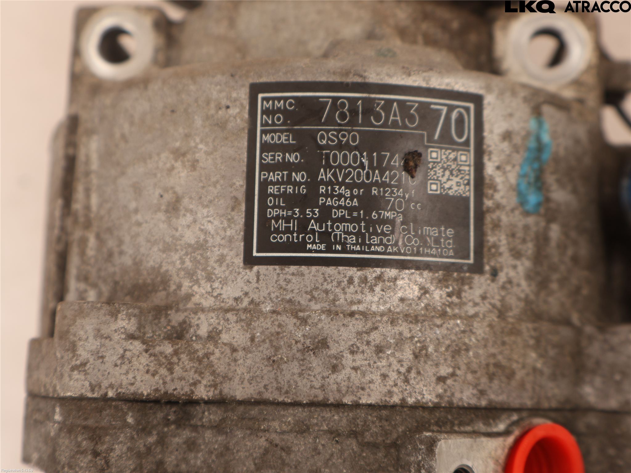 Mitsubishi OUTLANDER 13-21 Varme Ac Kompressor
