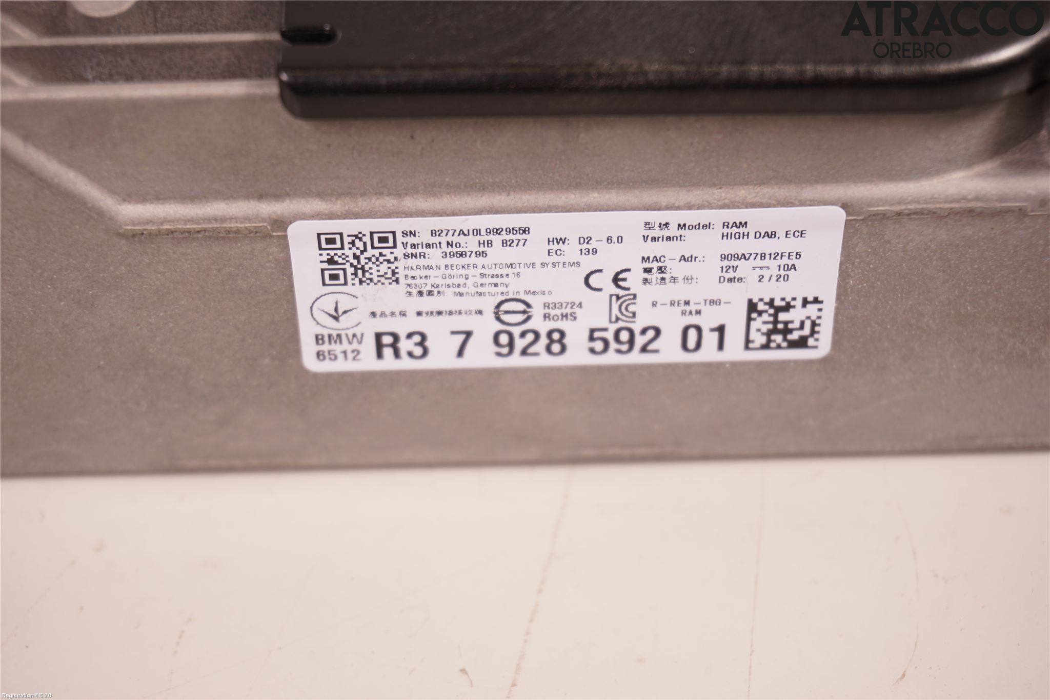 BMW X5 G05 18- Stereo Forsterker