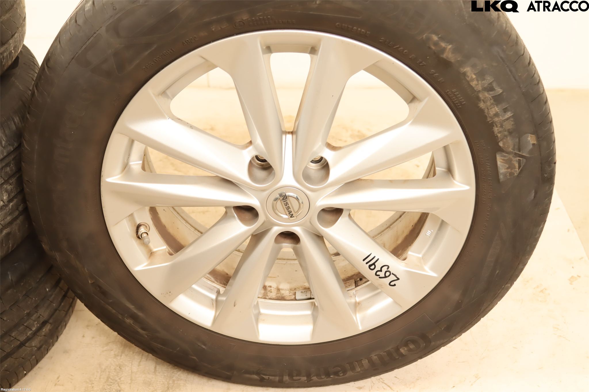 Nissan QASHQAI 14-17 Dekk Sommer På Alu Felg 4Stk