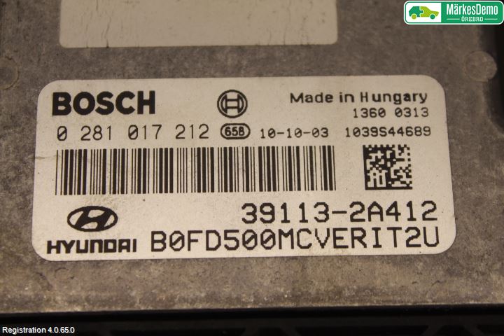 Hyundai i30 FD 07-12 Styreenhet Innsprøytning