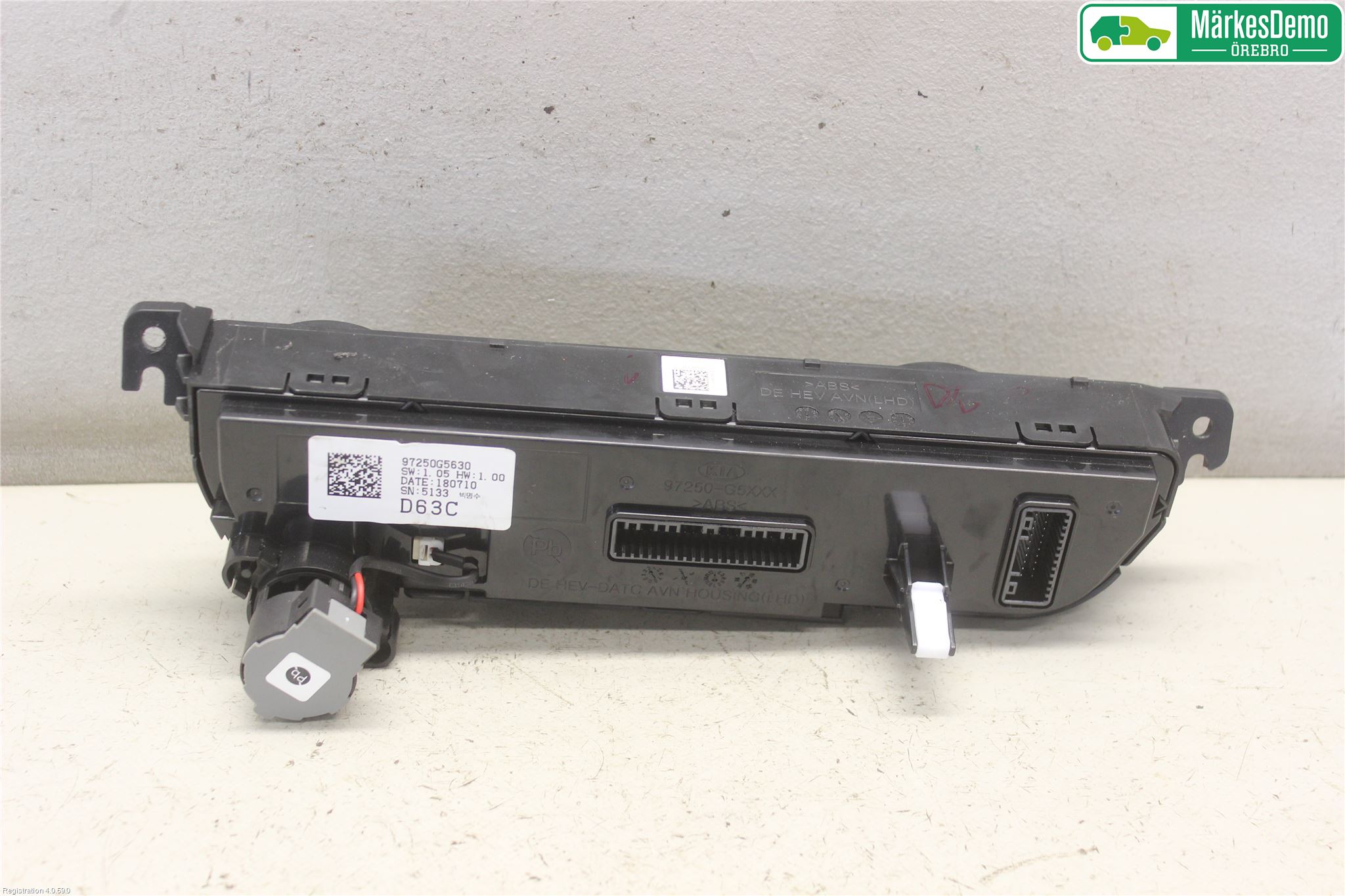 Kia NIRO (DE) 17-22 Varme Ac Betjening-Display