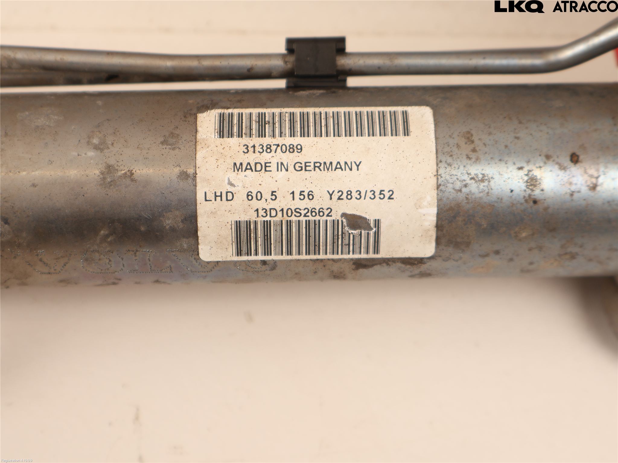 Volvo V60 11-13 Servo Snekke - Tannstang