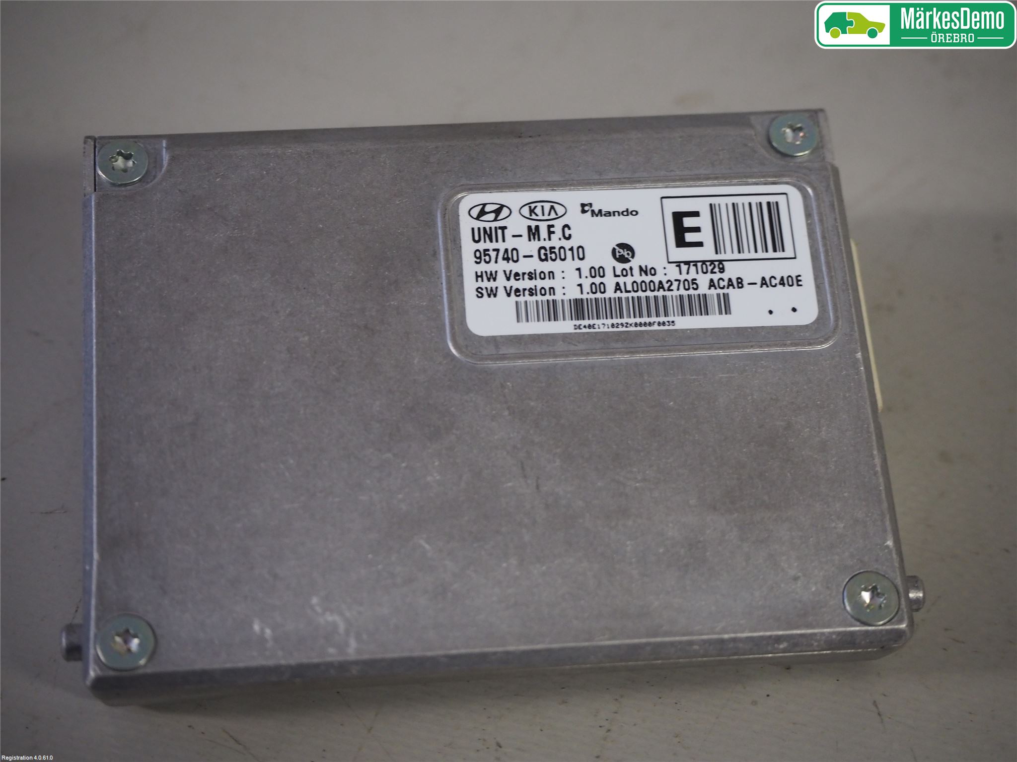 Kia NIRO (DE) 17-22 Sensor Kollisjonsbeskyttelse