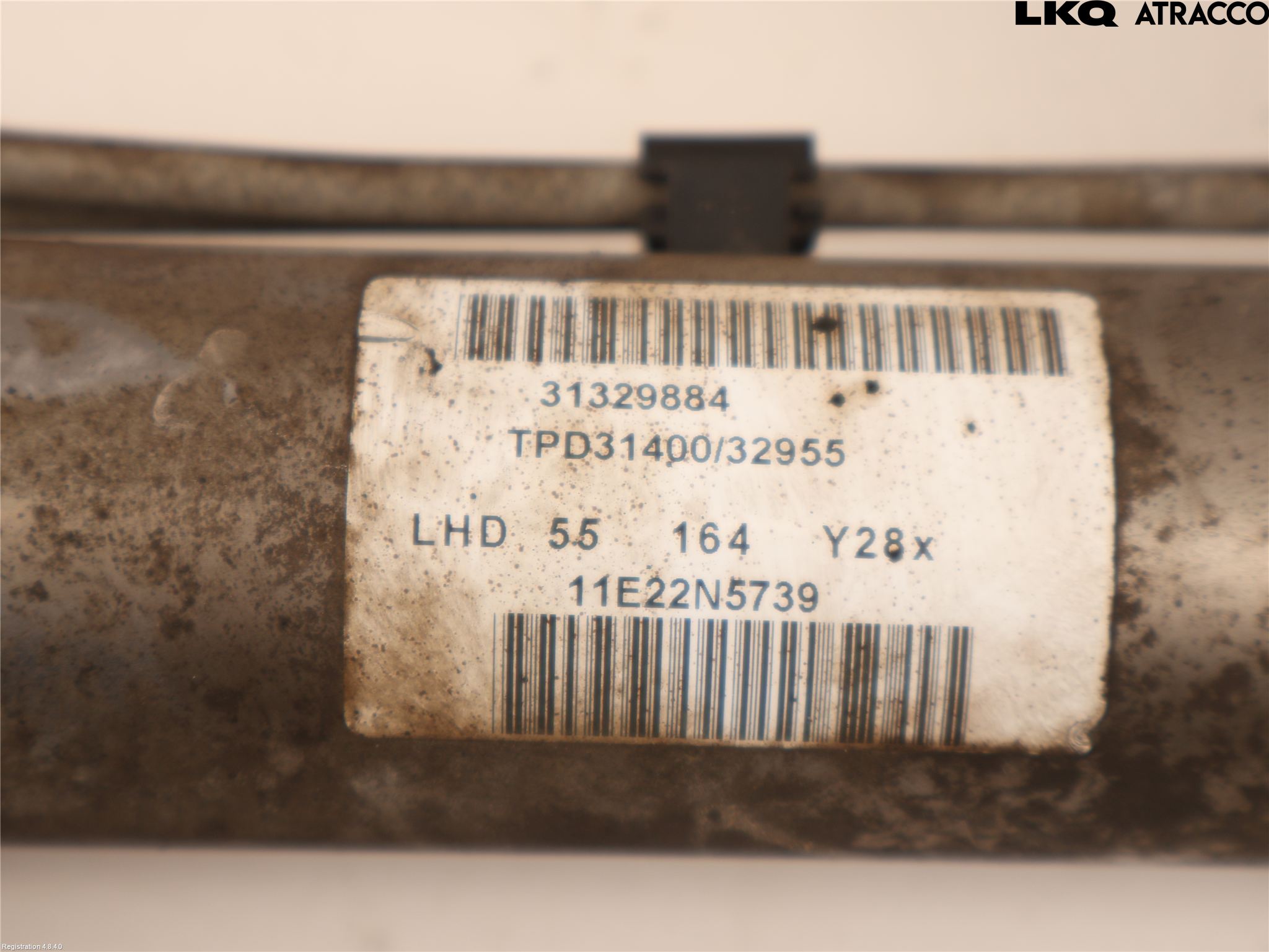 Volvo V70 08-13 Servo Snekke - Tannstang