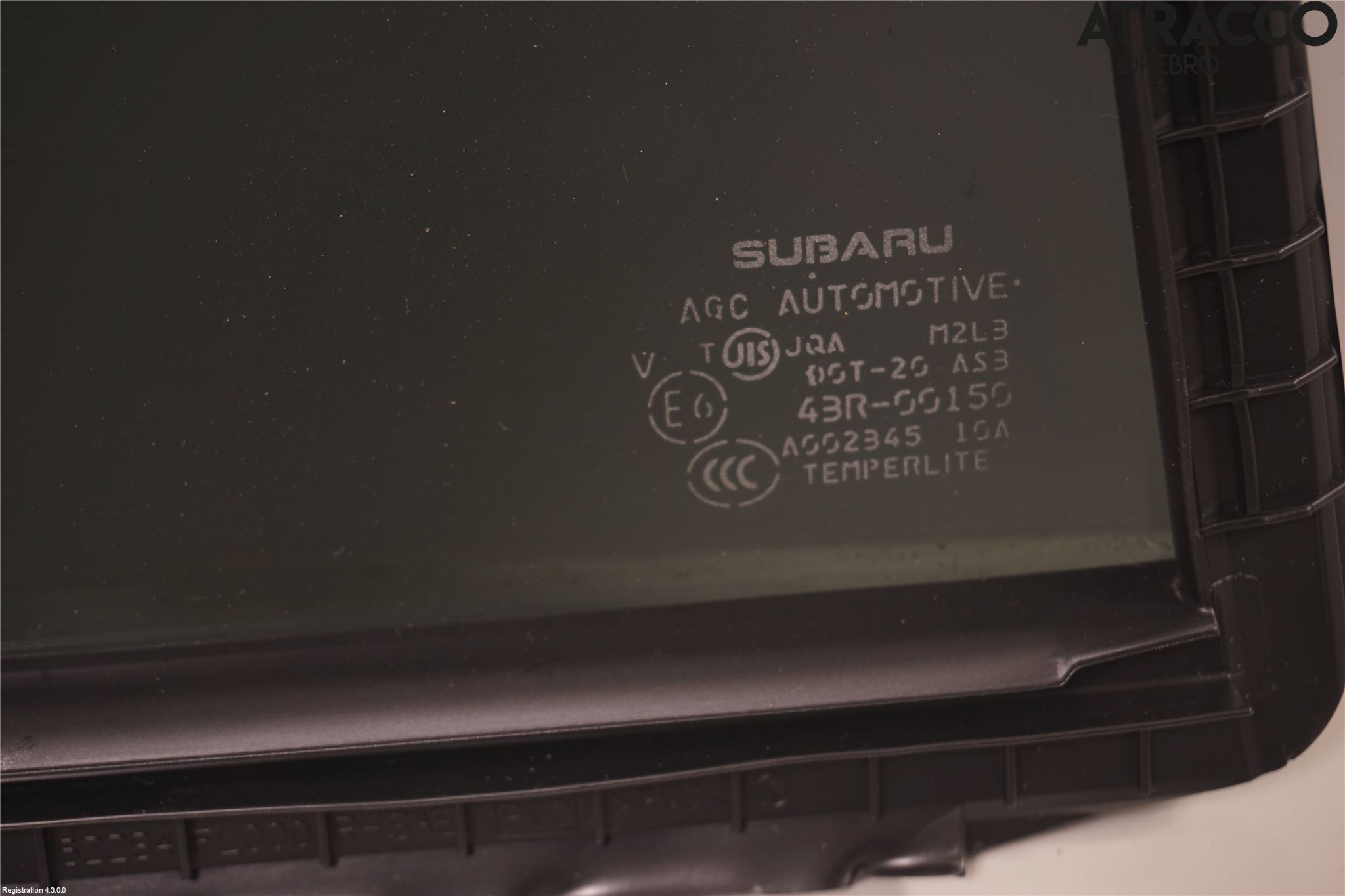 Subaru XV 18-22 Dørrute Bak Høyre Trekant 4D