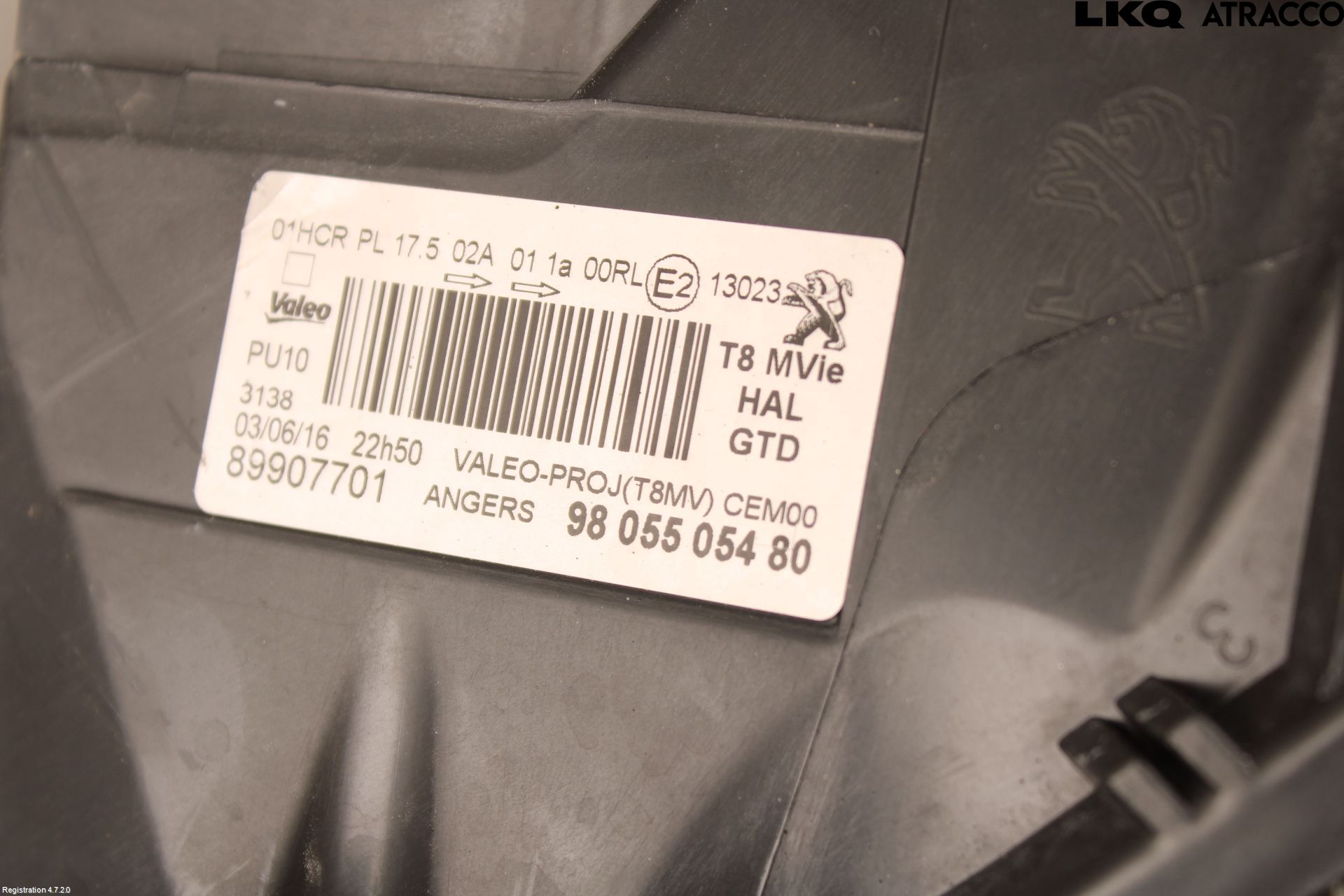 Peugeot 5008 10-16 Frontlykt Venstre